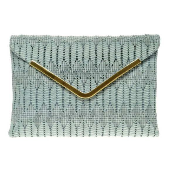 ASOS Handbags - ASOS Weave Metal Bar Clutch